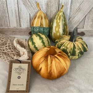 5pc Pillow Set Fall Assorted Gourds - John Derian Thanksgiving